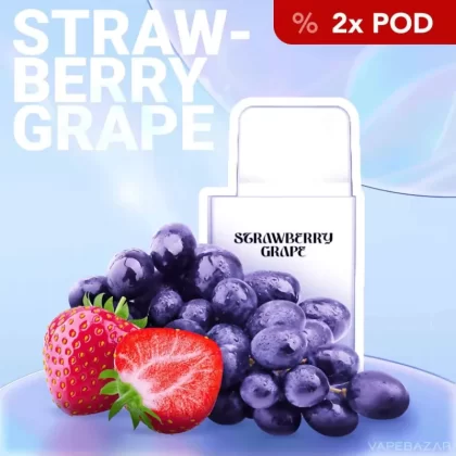 La Fume Cuatro – Strawberry Grape – Prefilled Liquid Pod – 2er Pack - Propylenglykol / Glycerin / Nikotin-Benzoat / 2-isopropyl-N,2,3 -trimethylbutyramide / La Fume / 20mg/ml
