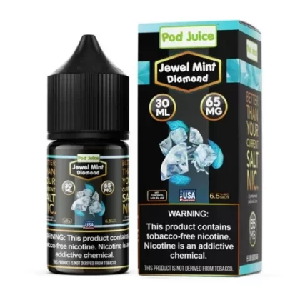 Pod Juice Salt Bold Series Jewel Mint Diamond Tobacco Free Nicotine E-Juice 30ml