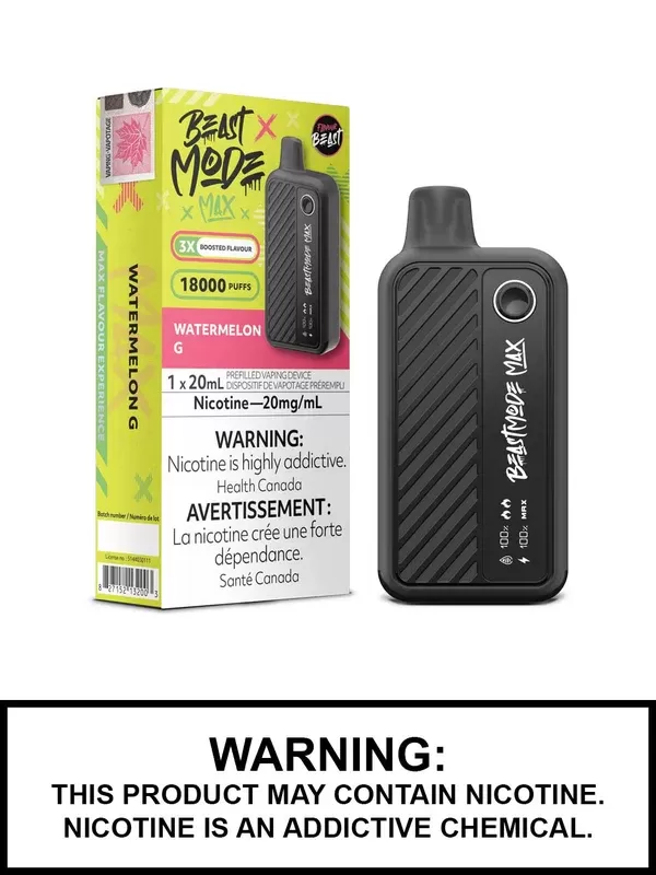 Watermelon G Flavour Beast Beast Mode Max Disposable Vape