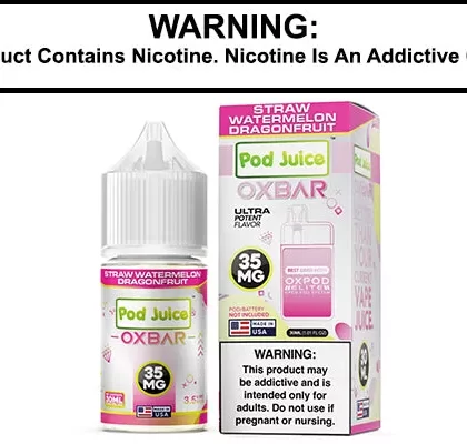 STRAW WATERMELON DRAGONFRUIT BY OXBAR X POD JUICE SALT 30ML - Vapejuice