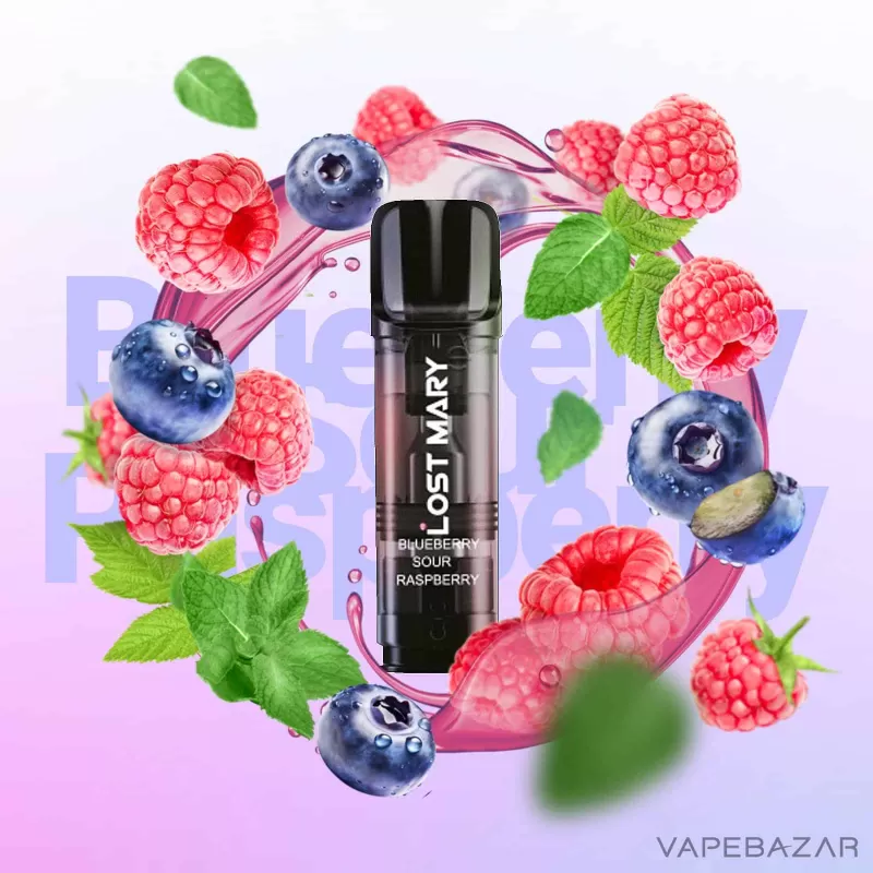 Lost Mary Tappo – Blueberry Sour Raspberry – Prefilled Liquid Pod – 2er Pack
