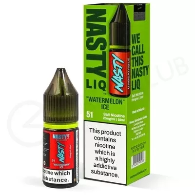 Watermelon Ice Nic Salt E-Liquid by Nasty Liq - Ecigpremium