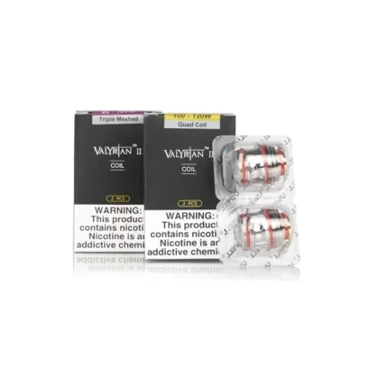 Uwell Valyrian 2 Quad / Dual / Single Mesh Replacement Coils - Single Coil, Pack of 2 x Coils; Dual 0.14ohm, Quad 0.15ohm
