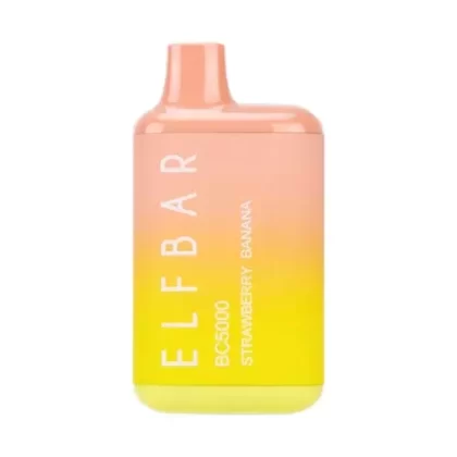 (ELF BAR) EB BC5000 Disposable Vape – 5000 puff – Strawberry Banana