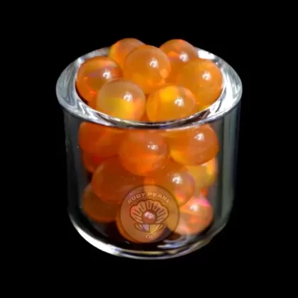 Ruby Pearl Co – Opal Pearls-Orange : 5mm - Ejuicewarehouse