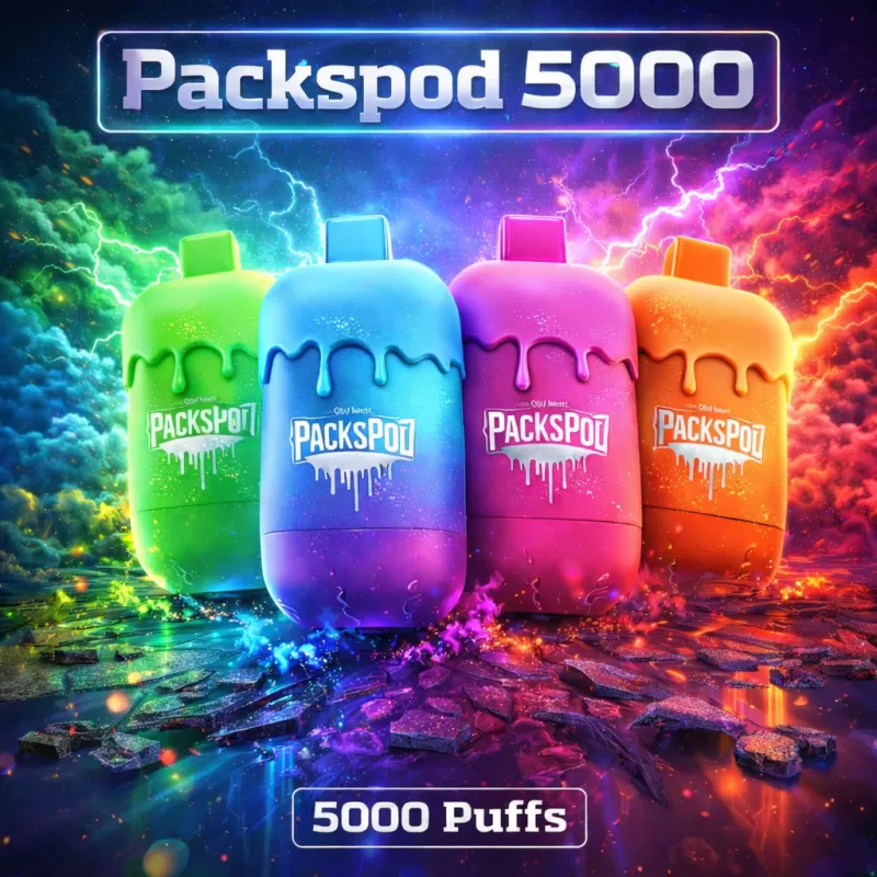 Packspod 5000 - Grape Swish - Vapeciga - Image 2