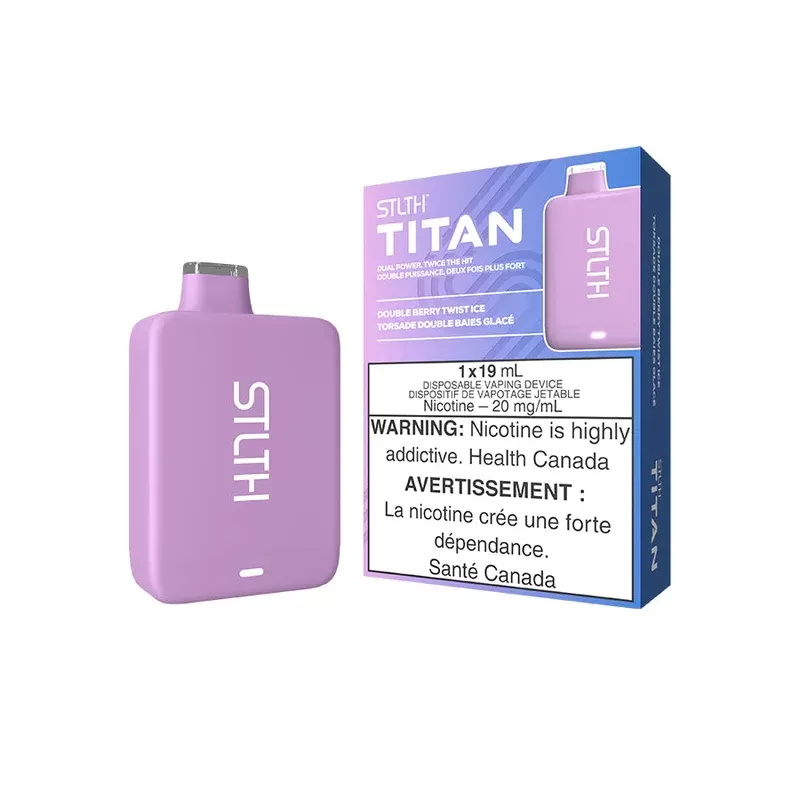 STLTH TITAN Disposable Vape – Double Berry Twist - Eliquidsupply