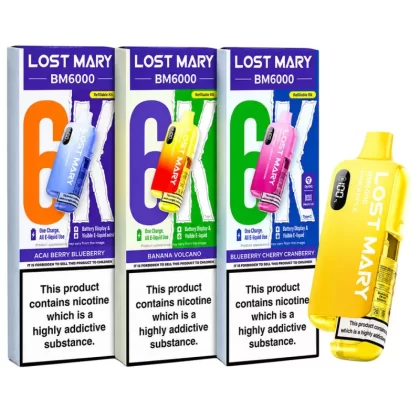 Lost Mary BM6000 Prefilled Vape KIT 0mg - Cherry Cola