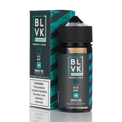 BLVK Hundred E-liquid Blue Mint 100ml (3mg) - Vape Store