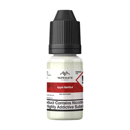 Vapemate Classic Apple Menthol 10ml - 12mg - Vape Product (6B61DD)