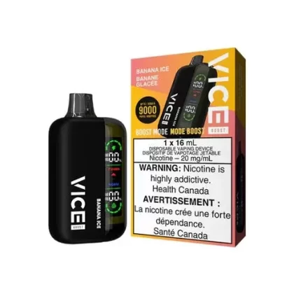 Vice Boost Disposable Vape – 9000 Puffs – Banana Ice