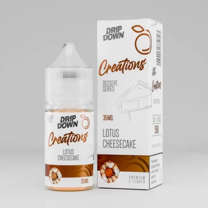 Drip Down Dessert Series – Lotus Cheesecake 30ml (35/50Mg) - Vapebar Pk
