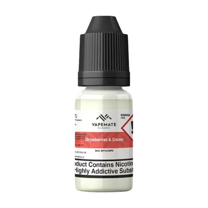 Vapemate Classic Strawberries & Cream 10ml - Strength#0mg>3mg>6mg>12mg