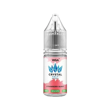 WGA Crystal Strawberry Burst Saltnic Vape Juice - 10 Pack