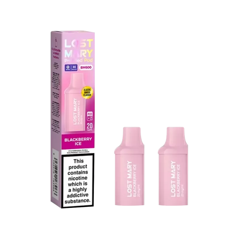 Blackberry Ice Lost Mary BM600 Pods - 20mg - Vape Product