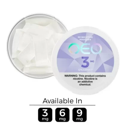 OEO Spearmint Nicotine Pouches - Strength#6mg>9mg~Size#20-count