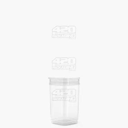 POLLEN GEAR | Child Resistant 100% Recyclable Transparent Clear Pop Box Pop Top Bottles | 13dr – 2.5g – 825 Count