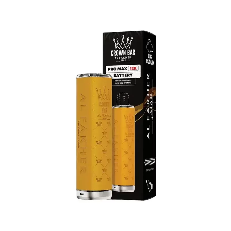 Al Fakher Crown Bar Pro Max 12K Prefilled Pod Kit Yellow - Nicotine Strength#20mg