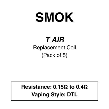 SMOK – TA Replacement Coils – 5pcs/pack - Vapeys Co Nz