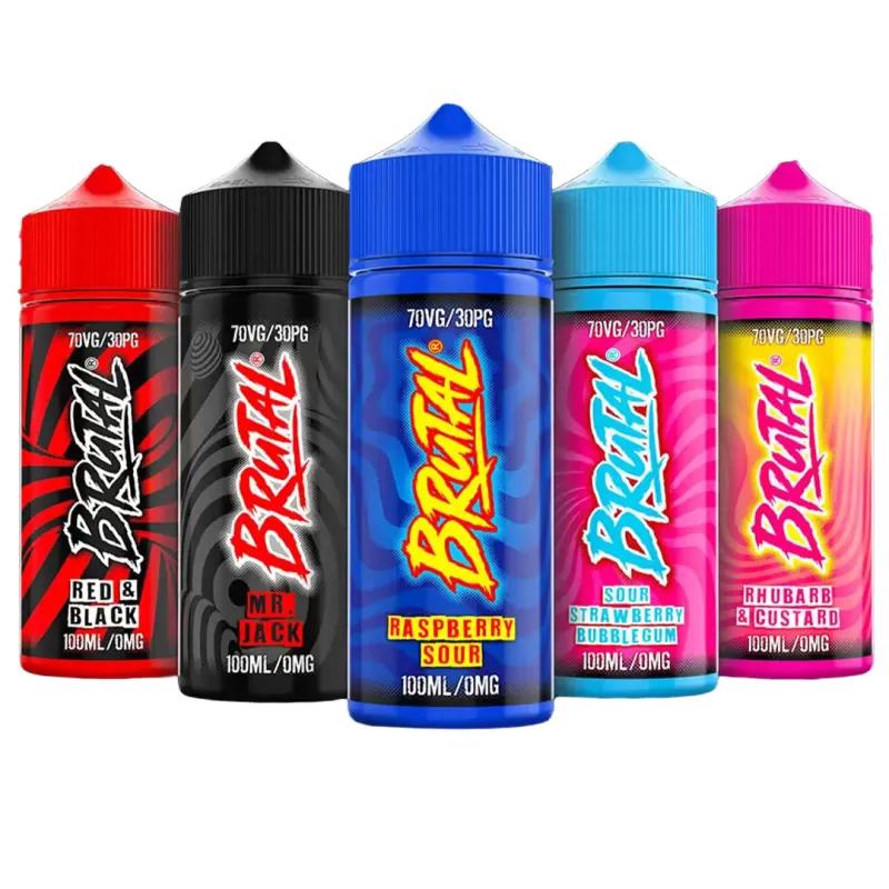 Just Juice Brutal 0mg 100ml Shortfill - Rhubarb and Custard