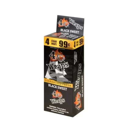 4 Kings Wraps 4 for 99c 30 pack of Black Sweet - Ejuicewarehouse