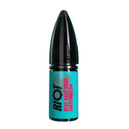 Riot X Nic Salt E-Liquid Blue Razz Sour Watermelon - Nicotine Strength#20mg>10mg>5mg (541CAD)