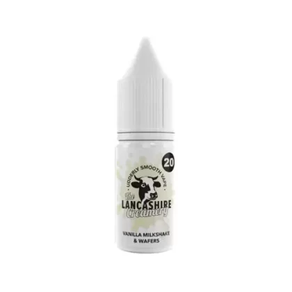 The Lancashire Creamery Vanilla Milkshake & Wafers Nic Salt - 20mg