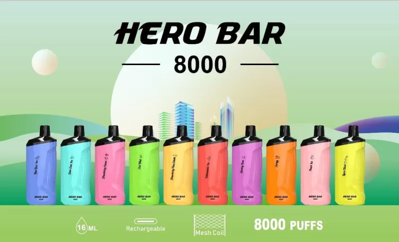 HERO Bar 8000 - Cinnamon Roll Vanilla Ice Cream - Vapeciga - Image 2