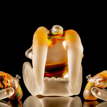 Amorphous Clear Smilodon Skull