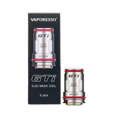 Vaporesso GTI Mesh Coil – 5 pack - Mesh 0.15ohm (75-90w), Mesh 0.2ohm (60-75w)