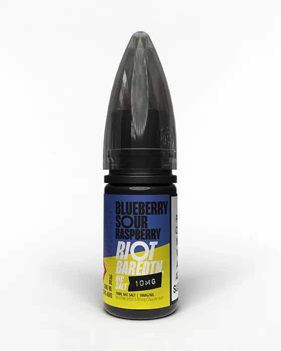 Blueberry Sour Raspberry Nic Salt E-Liquid - Riot Bar Edition - 10mg - PG 60% - Image 2