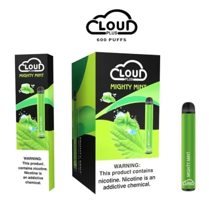 Cloud Bar Plus 600+ Puffs Disposable Vape Long Lasting & Convenient (Mighty Mint)