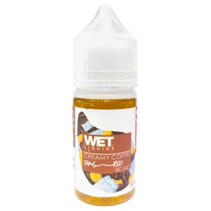 WET LIQUIDS Creamy Coffee Iced SaltNic – 30ml - Vape Product, Vape Product