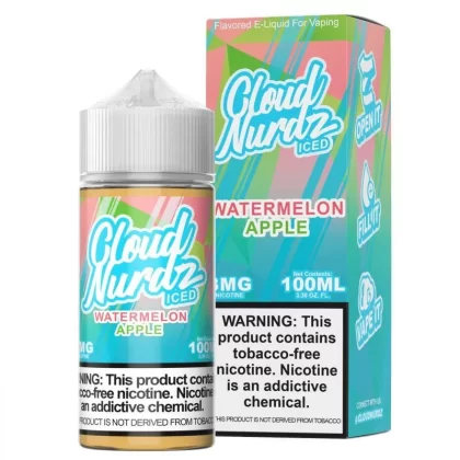 Watermelon Apple Iced by Cloud Nurdz TFN 100mL - 0MG