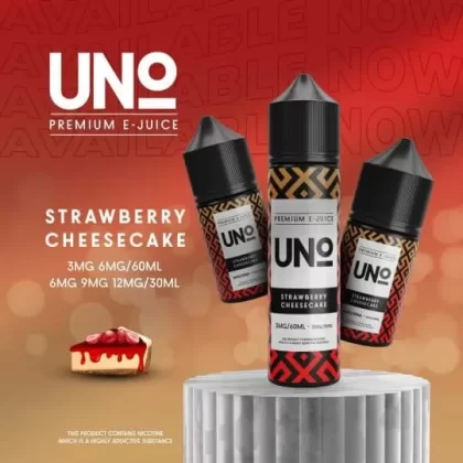 UNO STRAWBERRY CHEESECAKE VAPE ELIQUID - Vape Product, Vape Product; Vape Product