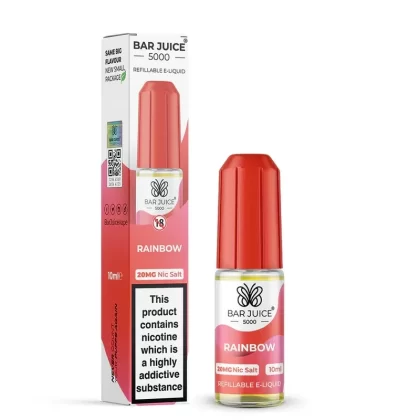 Bar Juice 5000 Rainbow Nic Salt Vape juice 10ml - Nicotine Strength#10mg>20MG