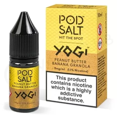 Yogi Peanut Butter Banana Granola Nic Salt E-Liquid by Pod Salt & Yogi - Ecigpremium