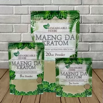 Remarkable Herbs Maeng Da Kratom Powder — White Vein