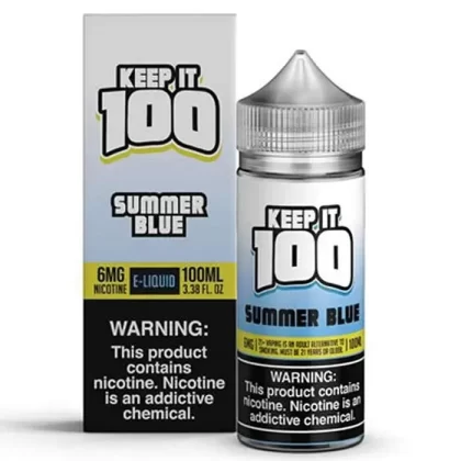 OG Summer Blue E-Liquid by Keep It 100 - Size#100ml~Nicotine#3MG>6MG