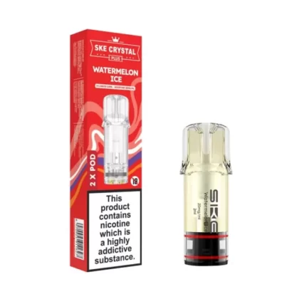 Watermelon Ice Prefilled Pods by SKE Crystal Plus (2 x 2ml)