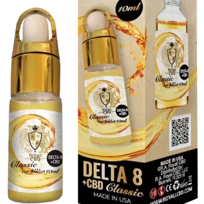 RA Royal CBD | Delta 8 THC + CBD Vape Juice – 10mL