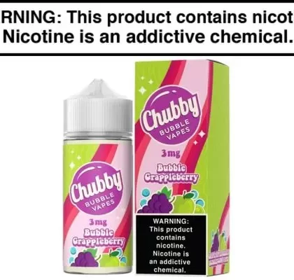 Bubble Grappleberry by Chubby Bubble Vapes 100ML - Vape Product, Vape Product