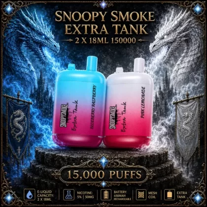 Snoopy Smoke Extra Tank 2 x 18ml 15000 - Bahama Mama - Vapeciga