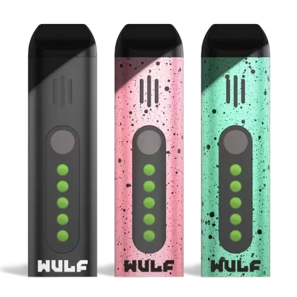 Wulf Mods Flora Portable Dry Herb Vaporizer - Black, Black-Green Spatter