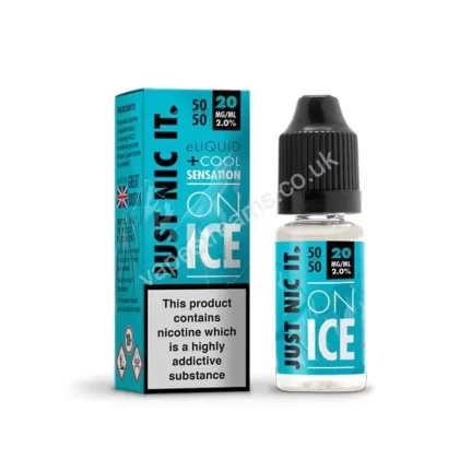 Just Nic It On Ice 50/50 Nicotine Booster Shot - Vapestreams Co