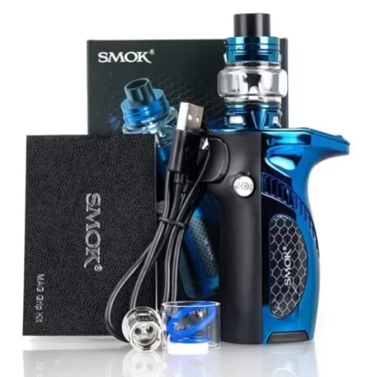 SMOK Mag Grip Kit 100 Watt & TFV8 Baby V2 Tank Starter Kit - Black, Prism Blue