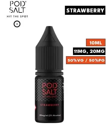 Strawberry Nic Salt E Liquid by Pod Salt Core - 11mg