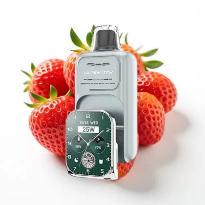 JNR VapeWatch 30000 Puffs Fresa Helada, 19mL, 5%, Carga Tipo-C - Fumotvapemexico
