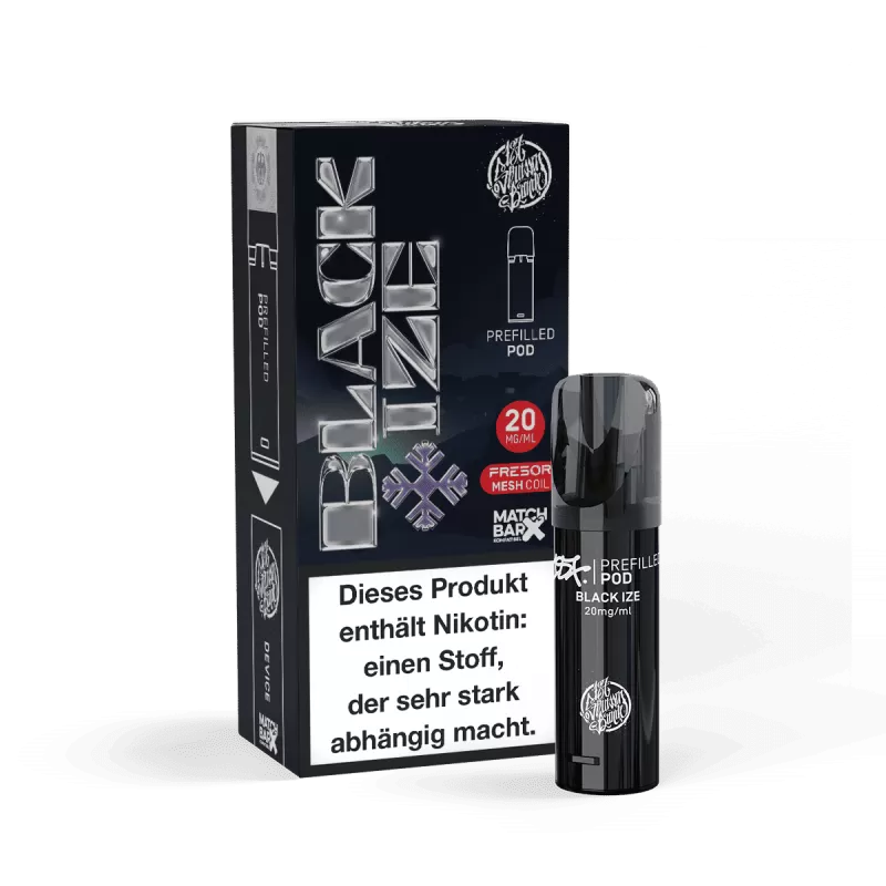 187 Pod – Black Ize 1er Pack - 187 Pod - by 187 Strassebande / Aromastoffe / Glycerin / Nikotinsalz / Cooling Agent / Propylenglykol