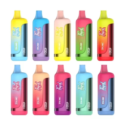 FRYD Disposable 12,0000 Puffs (17mL) 50mg - Flavors#Cool Mint>Peach Ice>Lush Ice>Blue Razz Ice>Strawberry Banana>Strawberry Watermelon>Cherry Berry>Banana Ice>Strawberry Cherry Watermelon Ic (270E73)